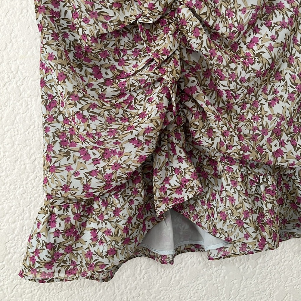 ASTR Floral Ruffle Mini Dress - Picture 9 of 16